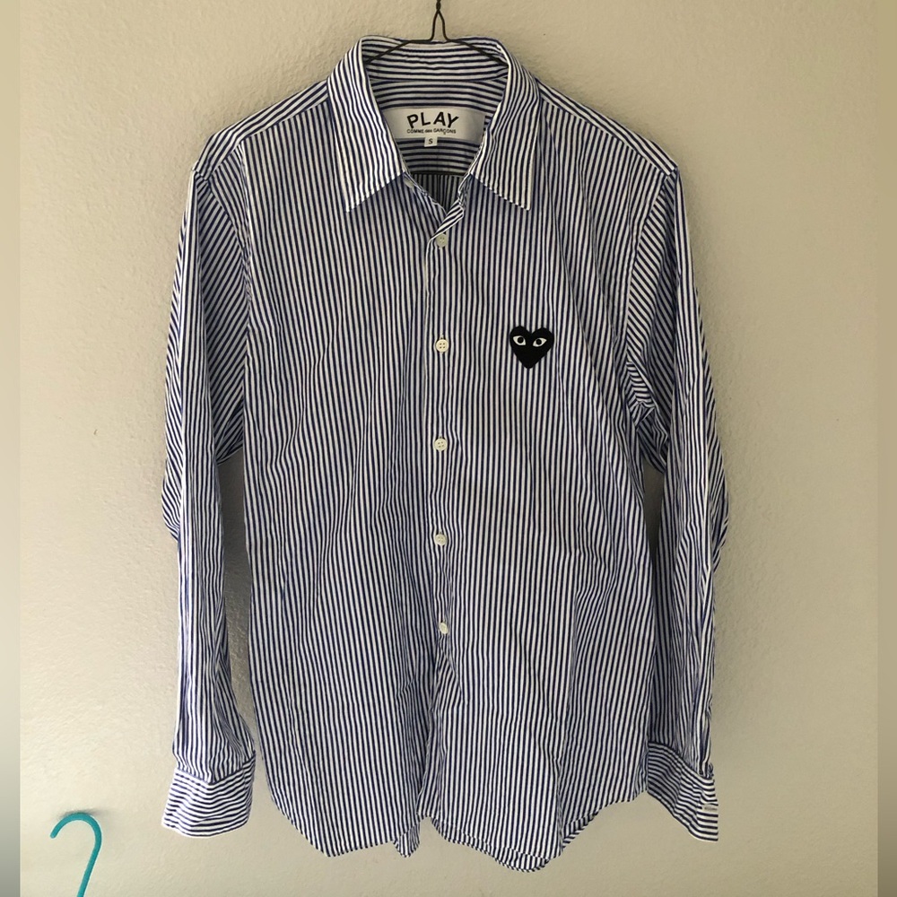 Men's Blue Striped Shirt